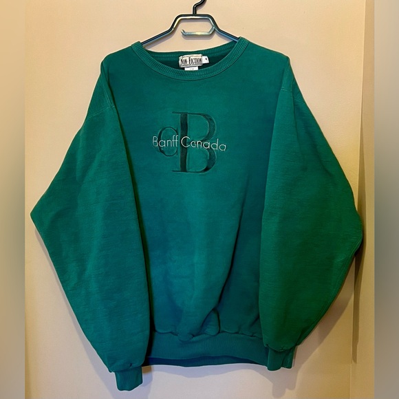 Vintage Other - Vintage green crewneck sweatshirt Banff XXL